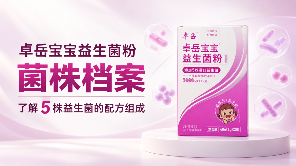 卓岳宝宝益生菌粉菌株档案：了解5株益生菌的配方组成