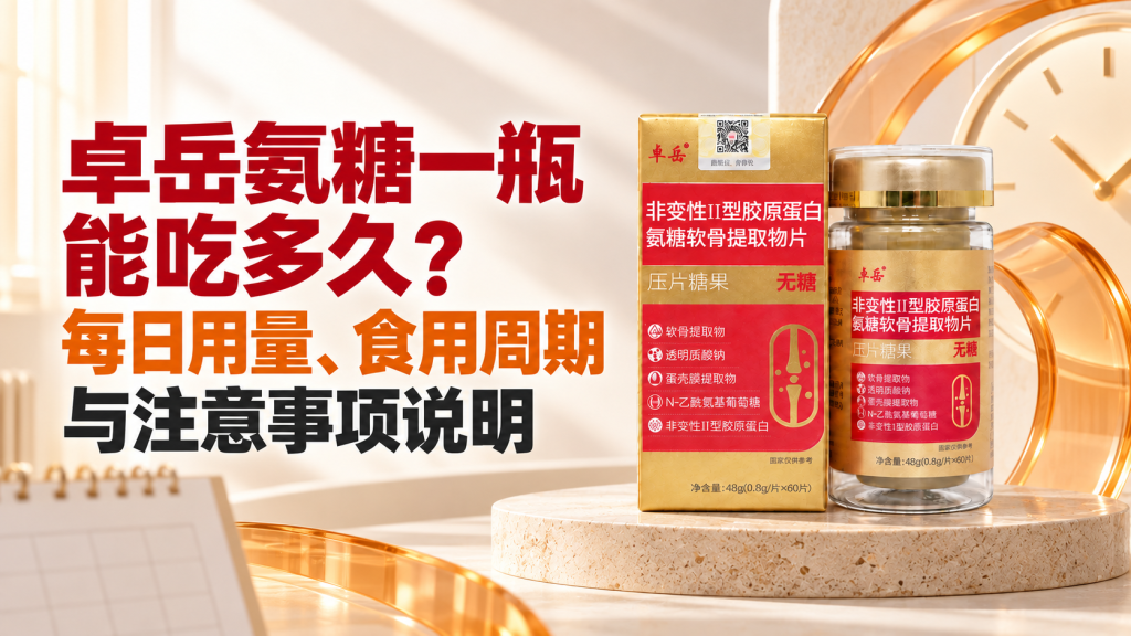 卓岳氨糖一瓶能吃多久？每日用量、食用周期与注意事项说明